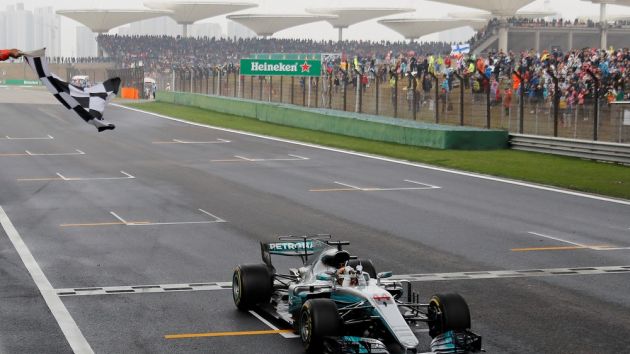 China extends with Formula One for a further three years