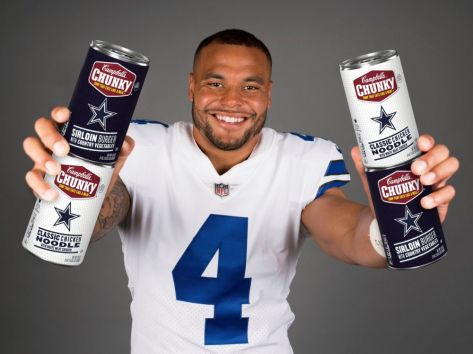 Dak Prescott signs up with Campbell’s Chunky Soup