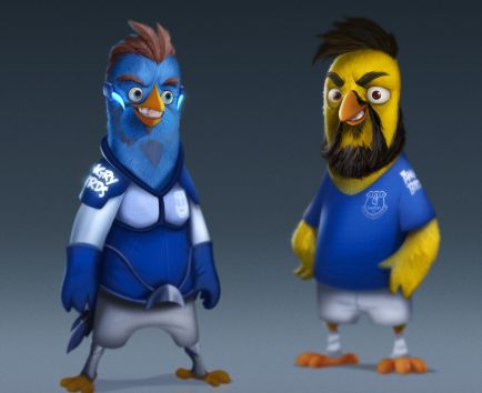 Everton stars appear in Angry Birds for unique activation