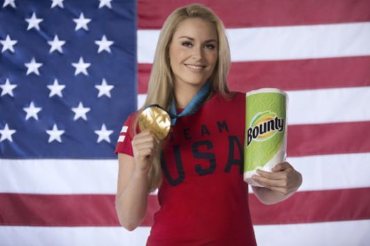 Lindsey Vonn cleans up with Bounty